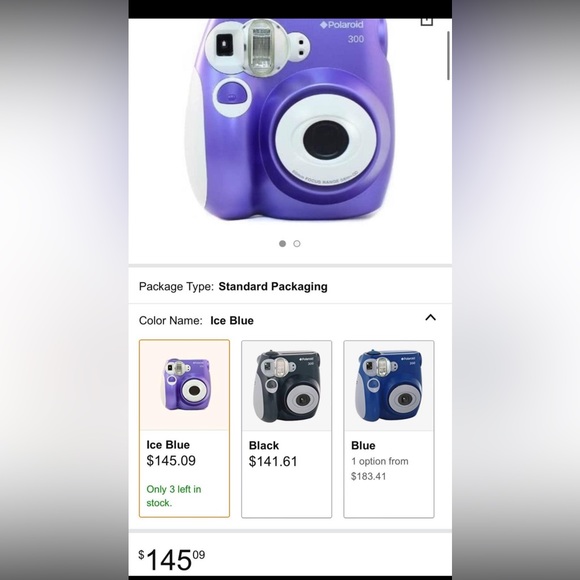 Polaroid PIC-300 Instant Film Camera purple - Picture 5 of 5
